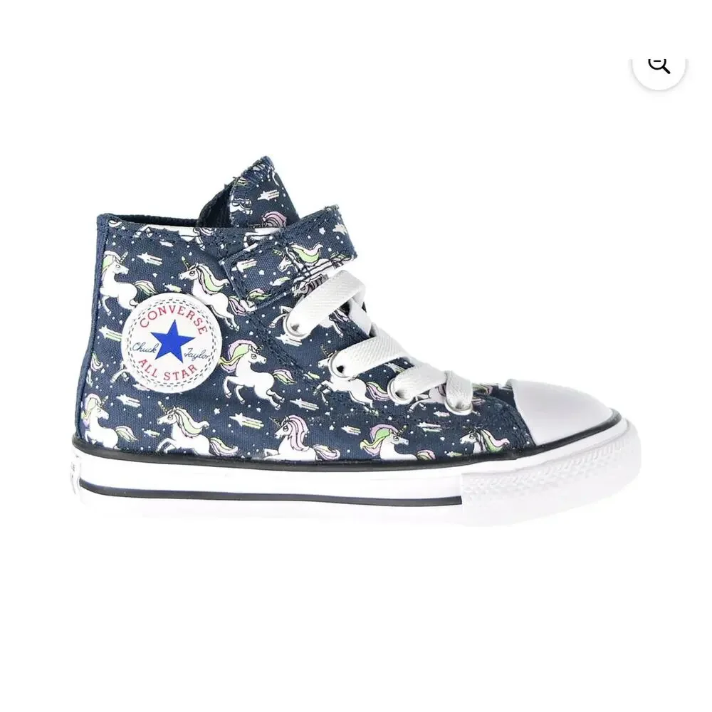 Converse Chuck Taylor AS Unicorns Hook And Loop Toddler Shoes Navy-Black 766203c